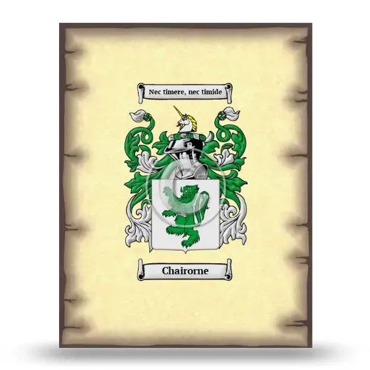 Chairorne Coat of Arms Print