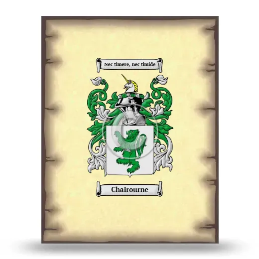Chairourne Coat of Arms Print