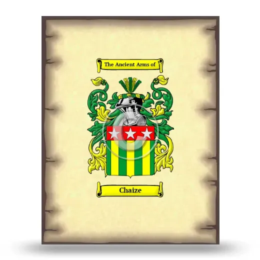 Chaize Coat of Arms Print