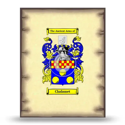Chalamet Coat of Arms Print