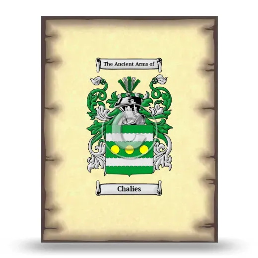 Chalies Coat of Arms Print
