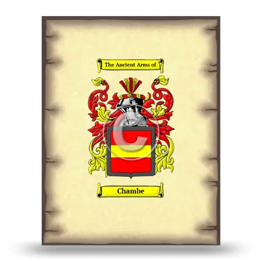 Chambe Coat of Arms Print