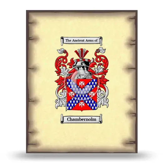 Chambernolm Coat of Arms Print