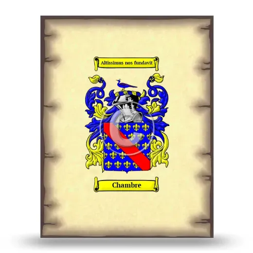 Chambre Coat of Arms Print