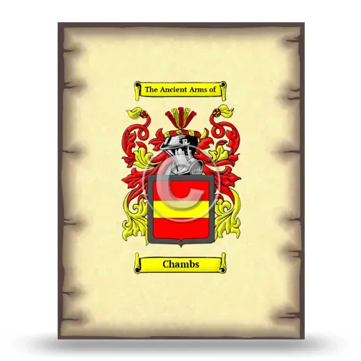Chambs Coat of Arms Print
