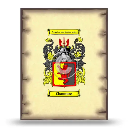 Chamness Coat of Arms Print