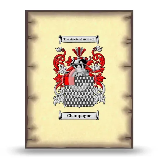 Champagne Coat of Arms Print