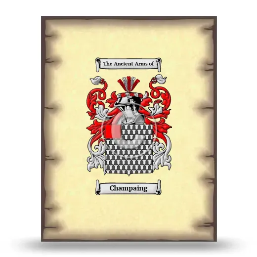 Champaing Coat of Arms Print