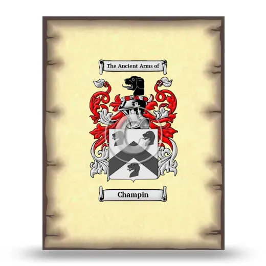 Champin Coat of Arms Print