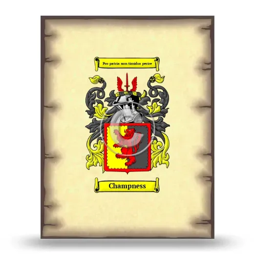 Champness Coat of Arms Print