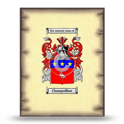 Champollion Coat of Arms Print