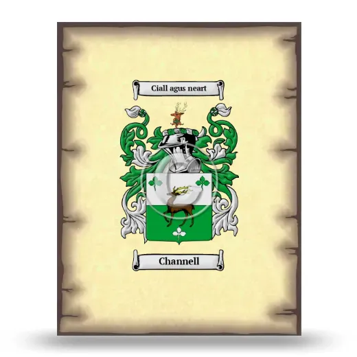 Channell Coat of Arms Print