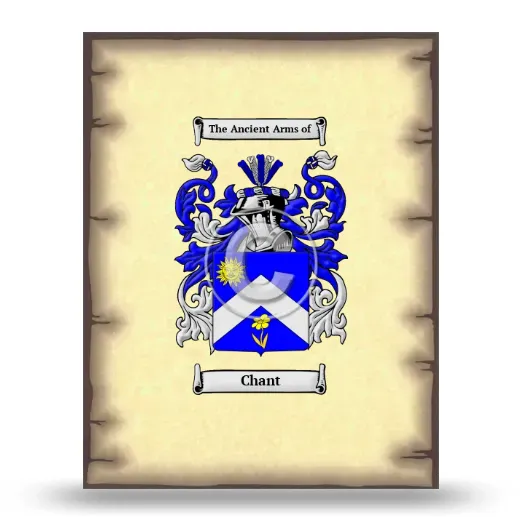Chant Coat of Arms Print