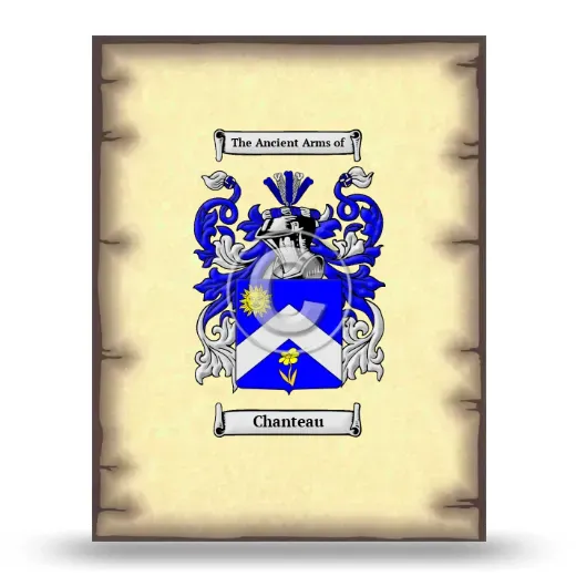 Chanteau Coat of Arms Print
