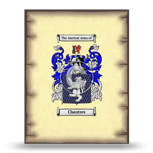 Chantres Coat of Arms Print