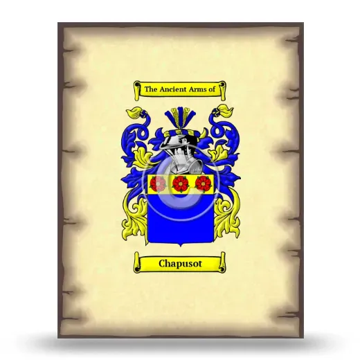 Chapusot Coat of Arms Print