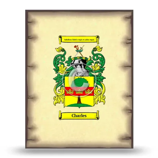 Charles Coat of Arms Print