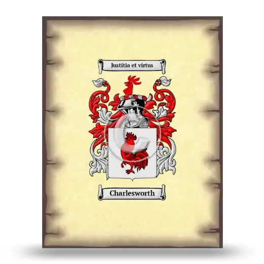 Charlesworth Coat of Arms Print
