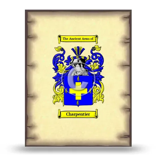 Charpentier Coat of Arms Print