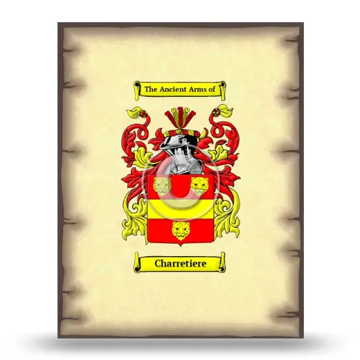 Charretiere Coat of Arms Print