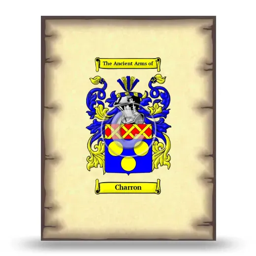 Charron Coat of Arms Print