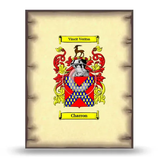 Charron Coat of Arms Print