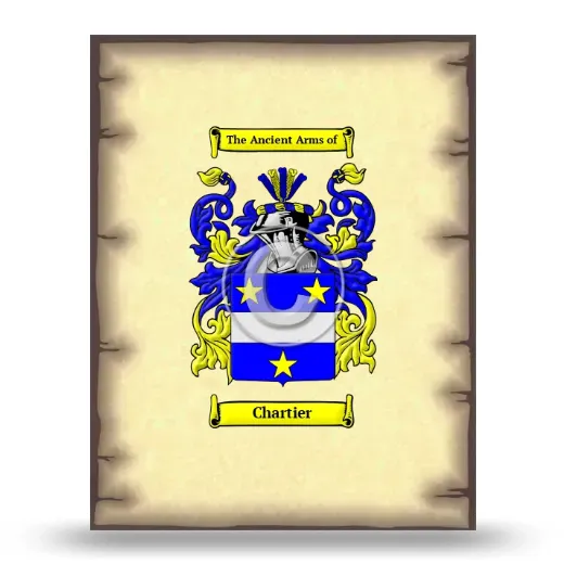 Chartier Coat of Arms Print