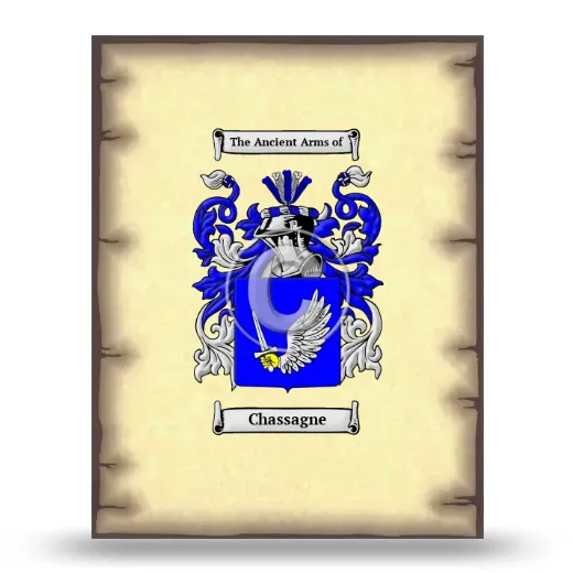 Chassagne Coat of Arms Print