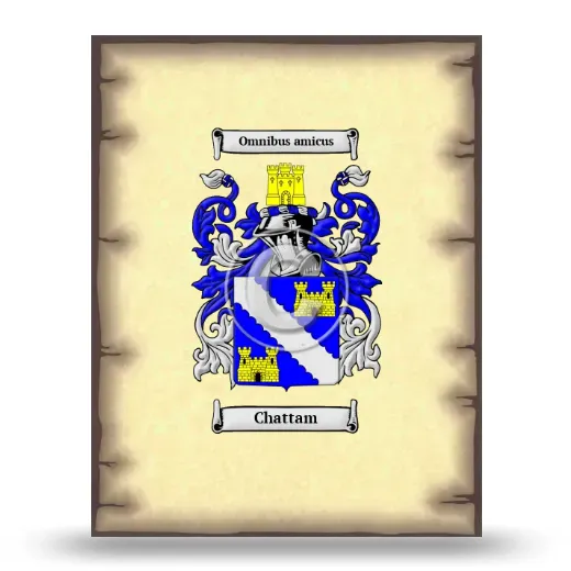 Chattam Coat of Arms Print