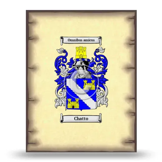 Chatto Coat of Arms Print
