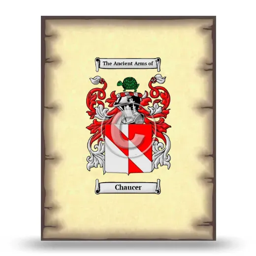 Chaucer Coat of Arms Print