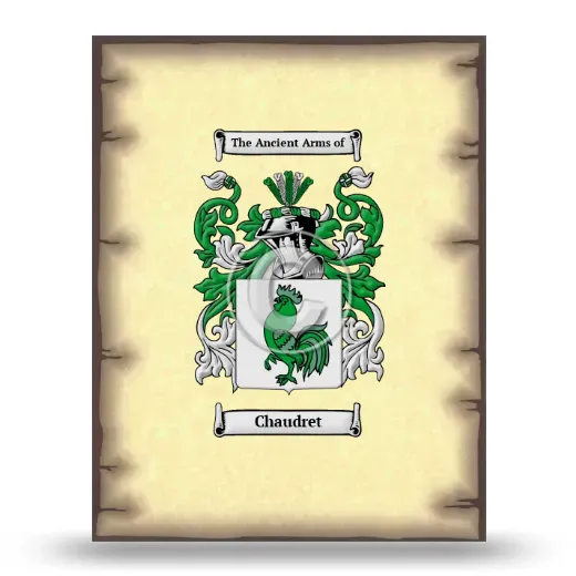 Chaudret Coat of Arms Print