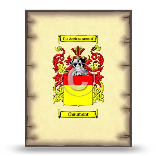 Chaumont Coat of Arms Print