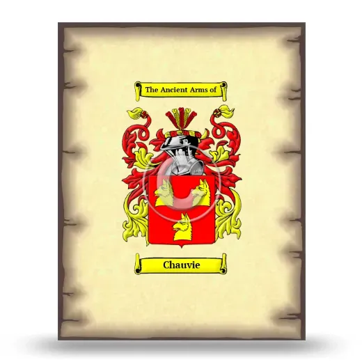 Chauvie Coat of Arms Print