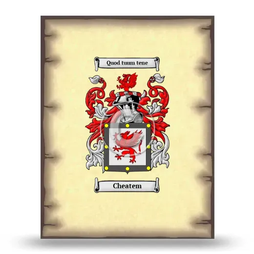 Cheatem Coat of Arms Print