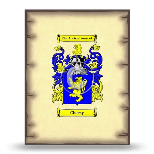 Cheesy Coat of Arms Print