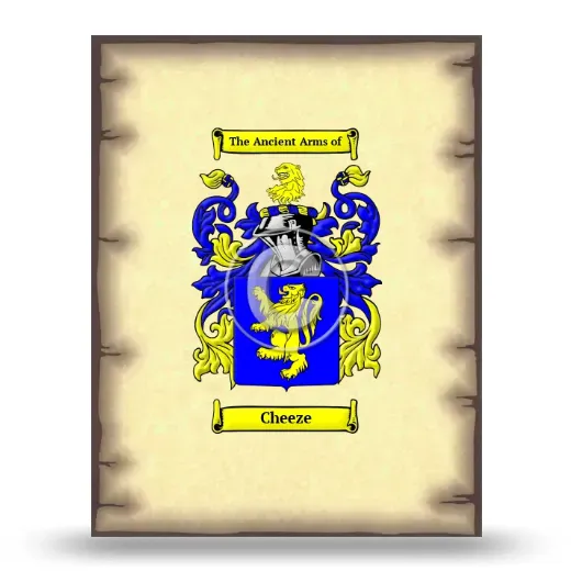 Cheeze Coat of Arms Print