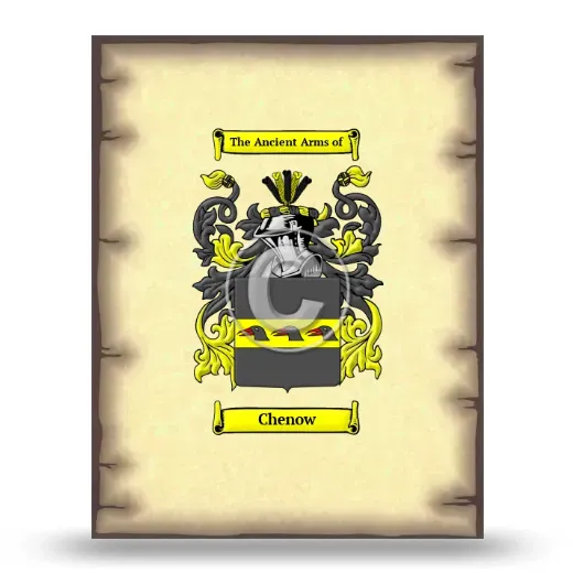 Chenow Coat of Arms Print