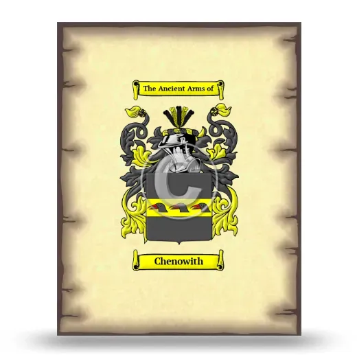 Chenowith Coat of Arms Print