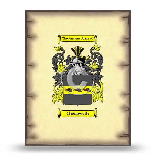Chenowyth Coat of Arms Print
