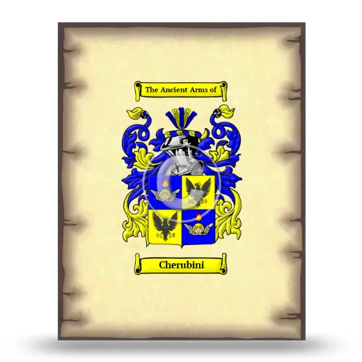 Cherubini Coat of Arms Print
