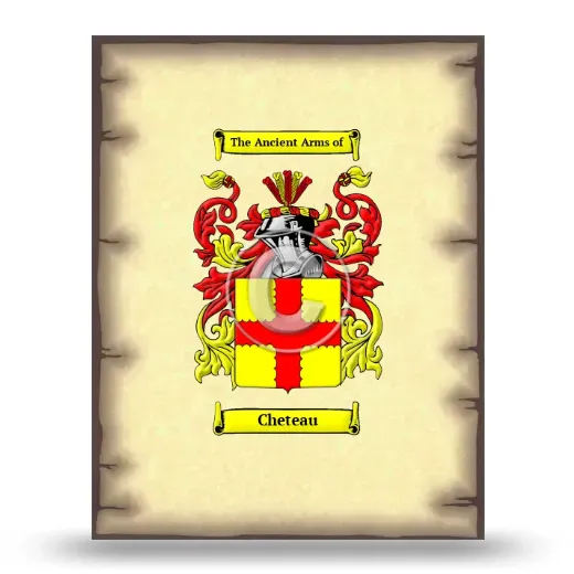 Cheteau Coat of Arms Print