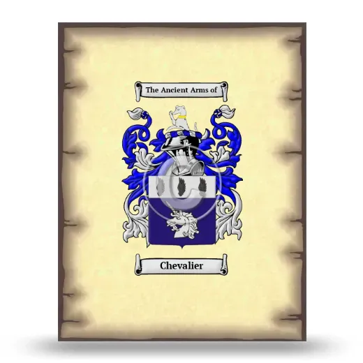 Chevalier Coat of Arms Print