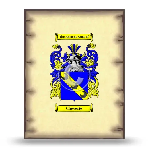 Cheverie Coat of Arms Print