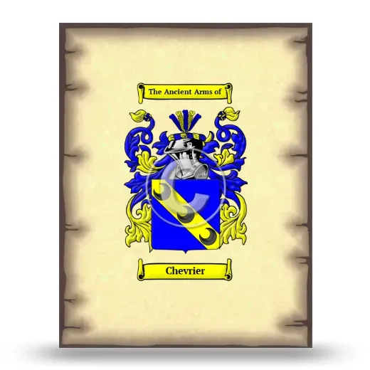 Chevrier Coat of Arms Print