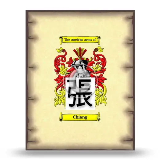 Chiang Coat of Arms Print
