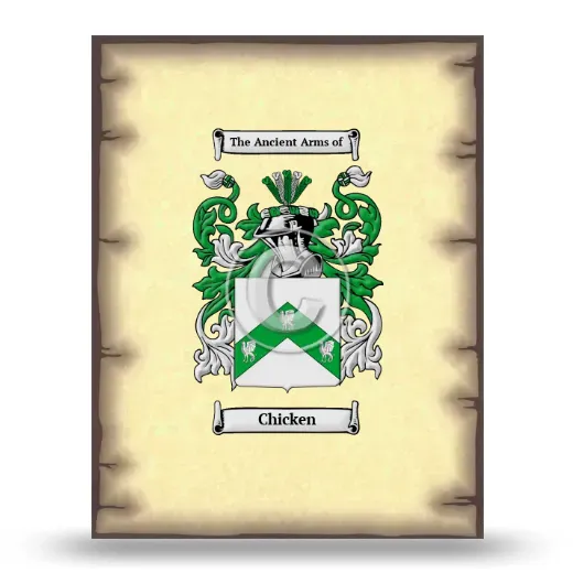 Chicken Coat of Arms Print