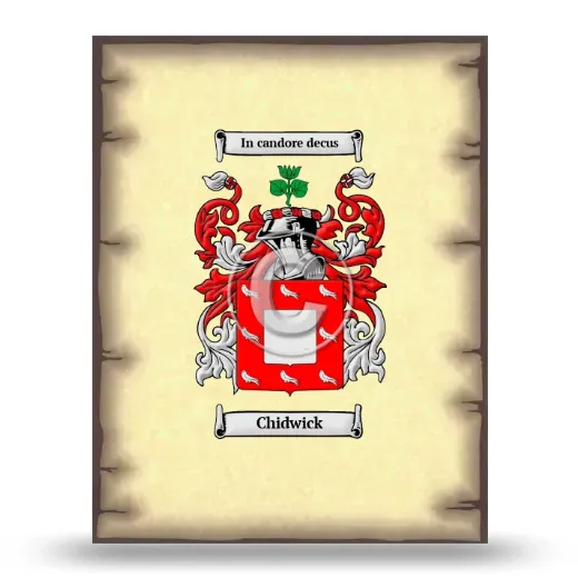Chidwick Coat of Arms Print