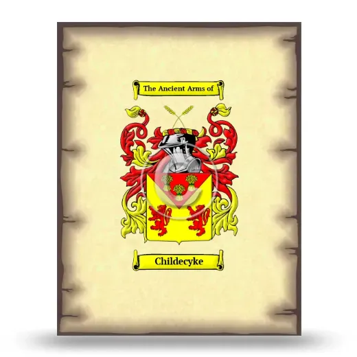 Childecyke Coat of Arms Print