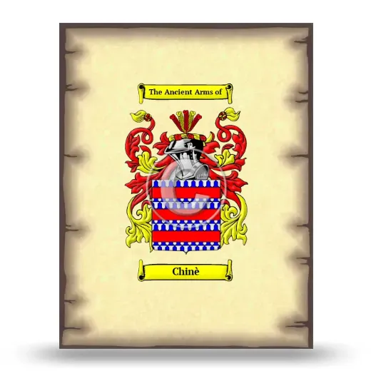 Chinè Coat of Arms Print
